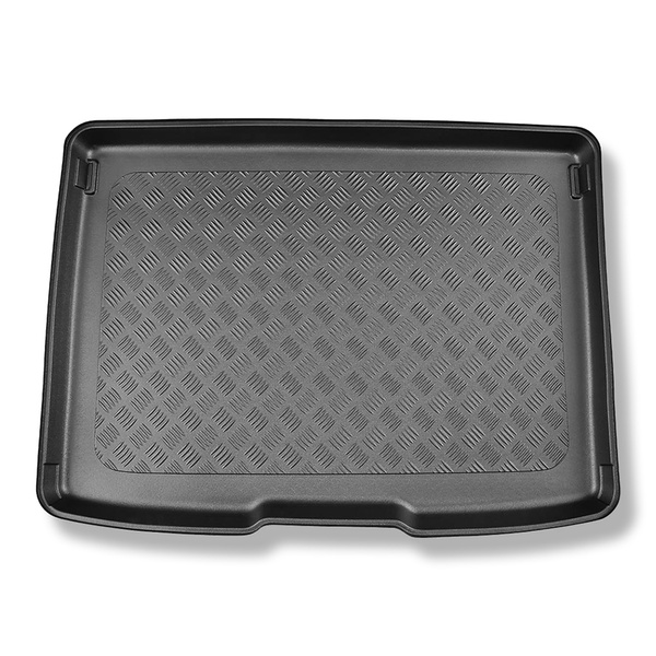 Tapete para a bagageira projetado para Ford Focus IV Hatchback, Active Hatchback (09.2018-....) - parte superior do porta-malas; com roda sobressalente completa; base móvel na posição mais alta