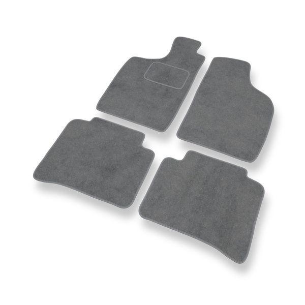 Tapetes de veludo para carros Nissan Navara D22 Pick-Up (1997-2005) - Tapetes para carros cinza