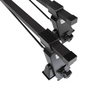 Suporte de tejadilho compatível com Opel Astra G mk II Coupé (2000-2009) - bagageiro preto - mala de teto - rack de barras - pontos de montagem - Aço