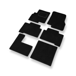 Tapetes de veludo para carros Mitsubishi Grandis Minivan (2003-2011) - Tapetes para carros preta