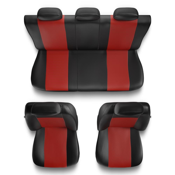 Capas de carro universais para Seat Ibiza II, III, IV, V (1993-....) - vermelho