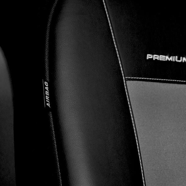 Conjunto de capas para bancos de carro Seat Toledo II Sedan (1999-2004) - cinza