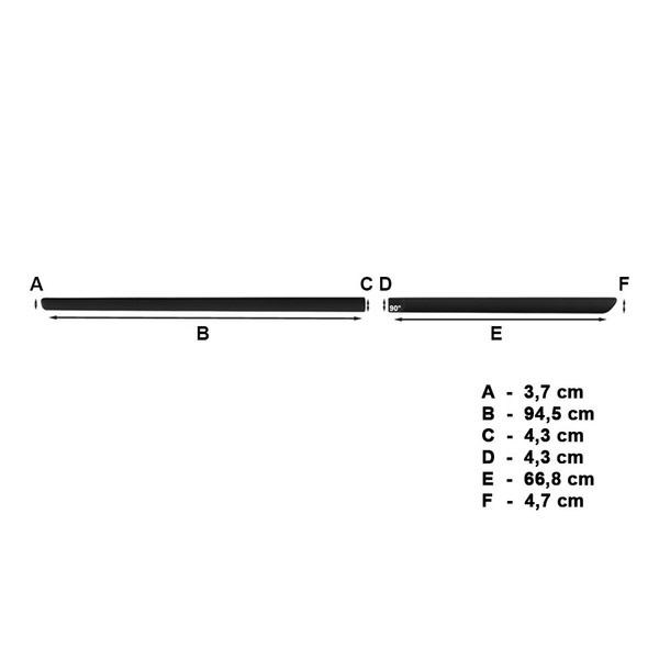 Fitas laterais compatíveis com Ford Focus Hatchback (5 portas) - (2005-2010)