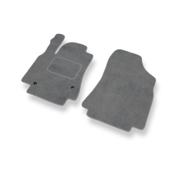 Tapetes de veludo para carros Peugeot Partner II Van (2008-2018) - Tapetes para carros cinza