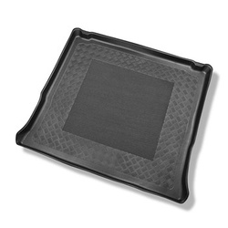Tapete para a bagageira projetado para Renault Trafic III Van (09.2014-....) - versão longa; versão de passageiro (combi/tour); para a terceira fileira de assentos; assentos fixos com ganchos