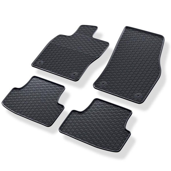 Tapetes de borracha para automóveis Audi Q2 (2016-....) - preto