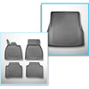 Conjunto de tapetes de bagageira e tapetes de carro feitos sob medida para Mercedes-Benz EQS V297 Limousine (09.2021-....)
