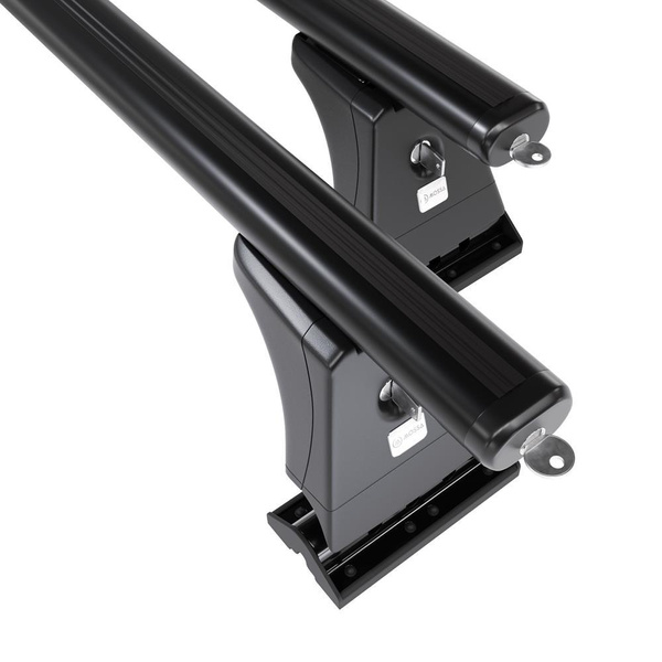 Suporte de tejadilho compatível com Mercedes-Benz Vito W447 Van (2015-....) - bagageiro preto - mala de teto - rack de barras - pontos de montagem - Alumínio