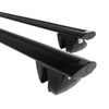 Suporte de tejadilho compatível com Hyundai Getz Cross Hatchback (2006-2011) - bagageiro preto - mala de teto - rack de barras - barras - Alumínio