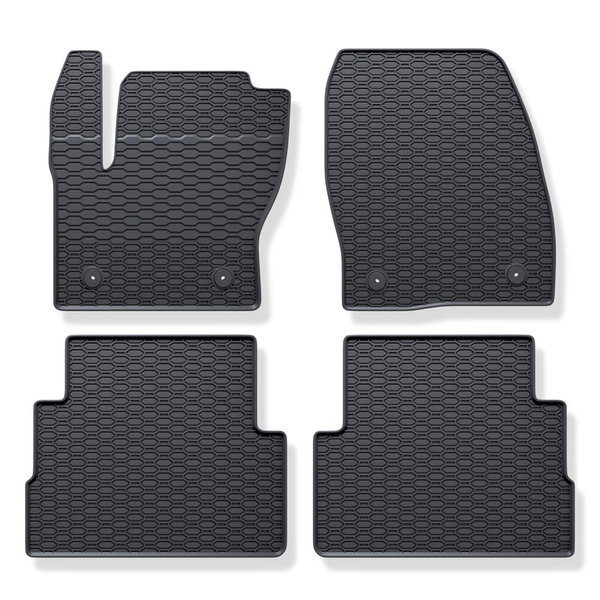 Tapetes de borracha para automóveis Ford Kuga II SUV (2012-2019) - preto - 4 pcs.