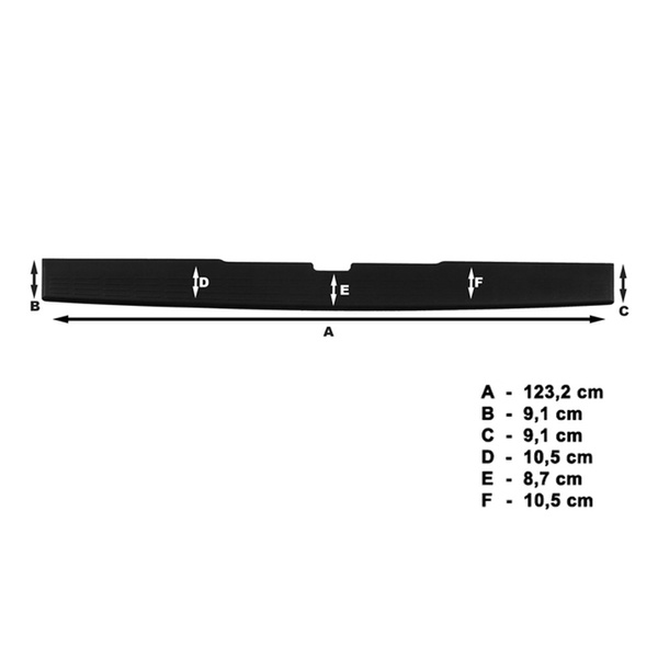 Proteção para o para-choque traseiro compatível com Mercedes-Benz Viano Van (2003-2013)