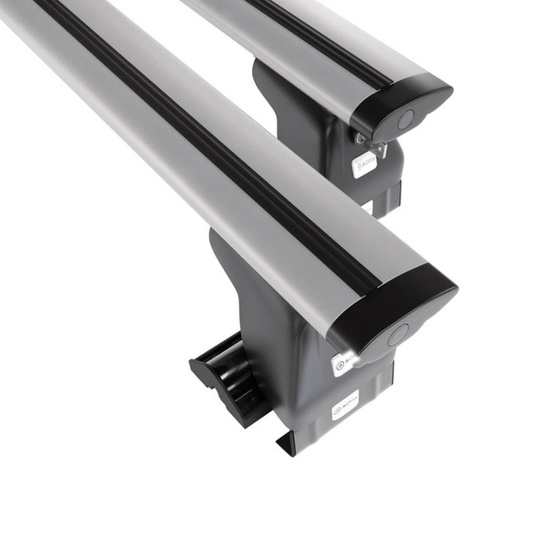 Suporte de tejadilho compatível com Citroen C5 Combo (2001-2007) - bagageiro prata - mala de teto - rack de barras - sem elementos de montagem - Alumínio