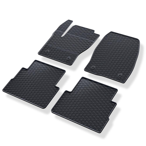 Tapetes de borracha para automóveis Ford Kuga II SUV (2012-2019) - preto - 4 pcs.