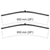 Escovas limpa-vidros para pára-brisas para Peugeot 508 I Liftback, Sedan, SW (10.2010-2017) montagem inversa do adaptador (do lado do passageiro) - planas