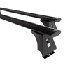 Suporte de tejadilho compatível com Fiat Ducato Van (1996-2005) - bagageiro preto - mala de teto - rack de barras - pontos de montagem - Alumínio