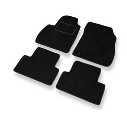 Tapetes de veludo para carros Opel Zafira C Minivan (2011-2019) - Tapetes para carros preta