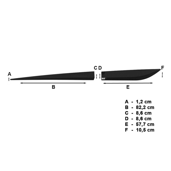 Fitas laterais compatíveis com Hyundai ix20 Minivan (2010-2018)
