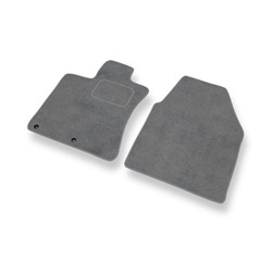 Tapetes de veludo para carros Nissan Qashqai I Crossover (2007-2013) - Tapetes para carros cinza