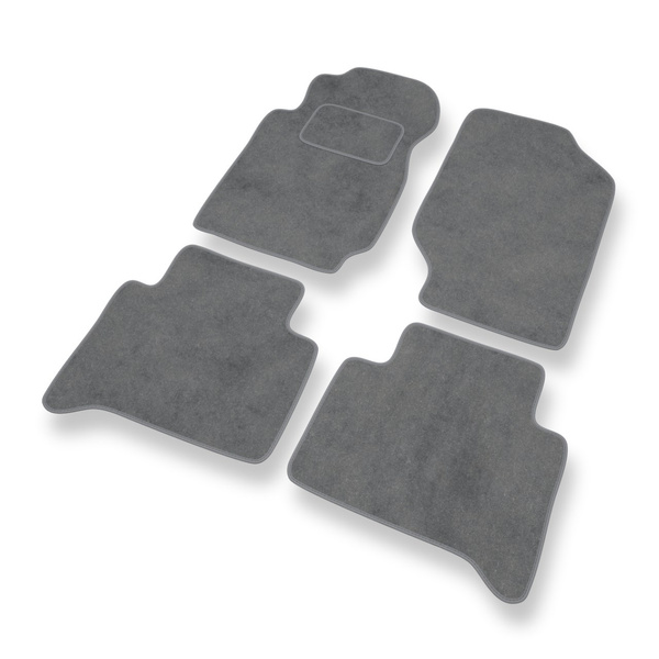 Tapetes de veludo para carros Kia Sportage I SUV (1993-2004) - Tapetes para carros cinza
