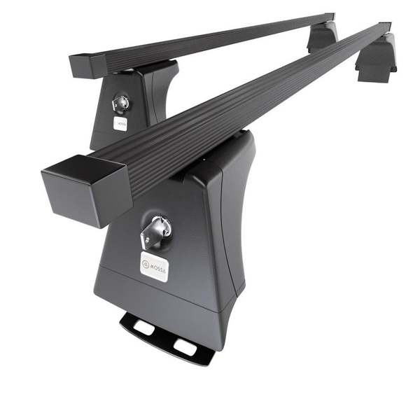 Suporte de tejadilho compatível com Honda CR-V SUV (2007-2011) - bagageiro preto - mala de teto - rack de barras - pontos de montagem - Aço