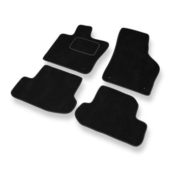 Tapetes de veludo para carros Volkswagen Beetle III (2011-2019) - Tapetes para carros preta