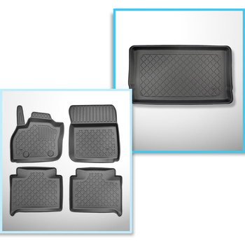 Conjunto de tapetes de bagageira e tapetes de carro feitos sob medida para Renau