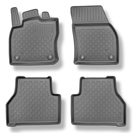 Tapetes TPE para Volkswagen Caddy V Combo (11.2020-....) - 5 ou 7 lugares; sem terceira fileira