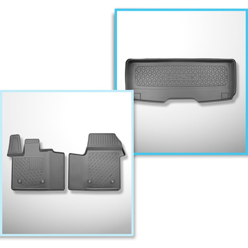 Conjunto de tapetes de bagageira e tapetes de carro feitos sob medida para Volks