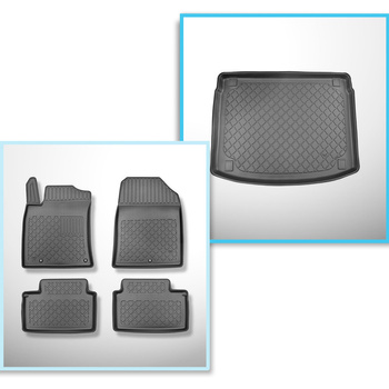 Conjunto de tapetes de bagageira e tapetes de carro feitos sob medida para Kia X