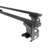 Suporte de tejadilho compatível com Nissan Primera P12 Liftback (2002-2007) - bagageiro preto - mala de teto - rack de barras - sem elementos de montagem - Aço