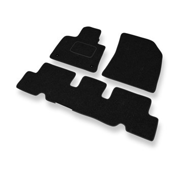 Tapetes de feltro para carros Citroen C4 Picasso II (2013-2018) - Tapetes para carros preta