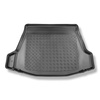 Tapete para a bagageira projetado para Toyota bZ4X SUV (07.2022-....) - parte superior do porta-malas; base móvel na posição mais alta; compartimento esquerdo removível em modelos com subwoofer