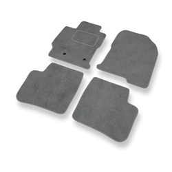 Tapetes de veludo para carros Toyota Prius II Liftback (2002-2009) - Tapetes para carros cinza