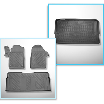 Conjunto de tapetes de bagageira e tapetes de carro feitos sob medida para Merce