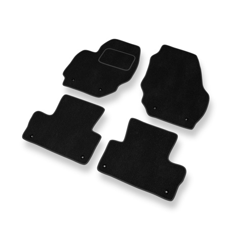 Tapetes de veludo para carros Volvo XC60 I (2008-2017) - Tapetes para carros preta