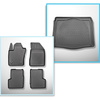 Conjunto de tapetes de bagageira e tapetes de carro feitos sob medida para Jeep Renegade SUV (09.2014-06.2018) - parte inferior do porta-malas (sem base multifuncional); não para a versão 4ex Plug-in Hybrid