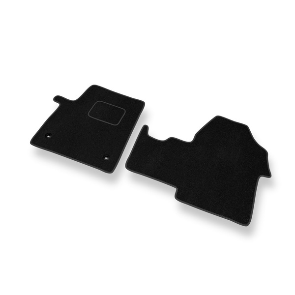 Tapetes de veludo para carros Citroen SpaceTourer Van (2016-....) - Tapetes para carros preta