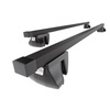 Suporte de tejadilho compatível com Volkswagen Touran Minivan (2003-2014) - bagageiro preto - mala de teto - rack de barras - barras - Aço