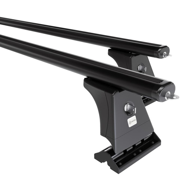 Suporte de tejadilho compatível com Mitsubishi ASX SUV (2010-2021) - bagageiro preto - mala de teto - rack de barras - pontos de montagem - Alumínio