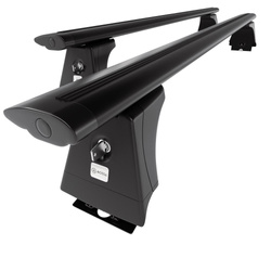 Suporte de tejadilho compatível com Fiat Ducato IV Van (2014-....) - bagageiro preto - mala de teto - rack de barras - pontos de montagem - Alumínio