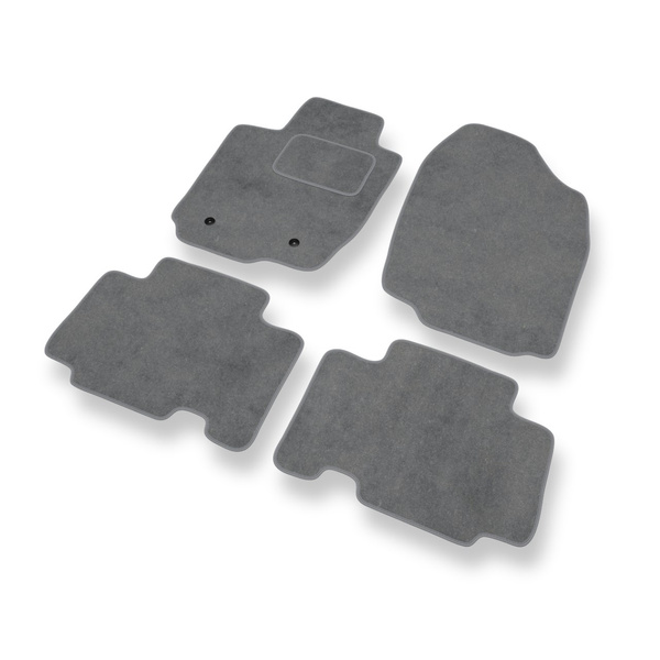 Tapetes de veludo para carros Toyota RAV4 III SUV (2005-2012) - Tapetes para carros cinza