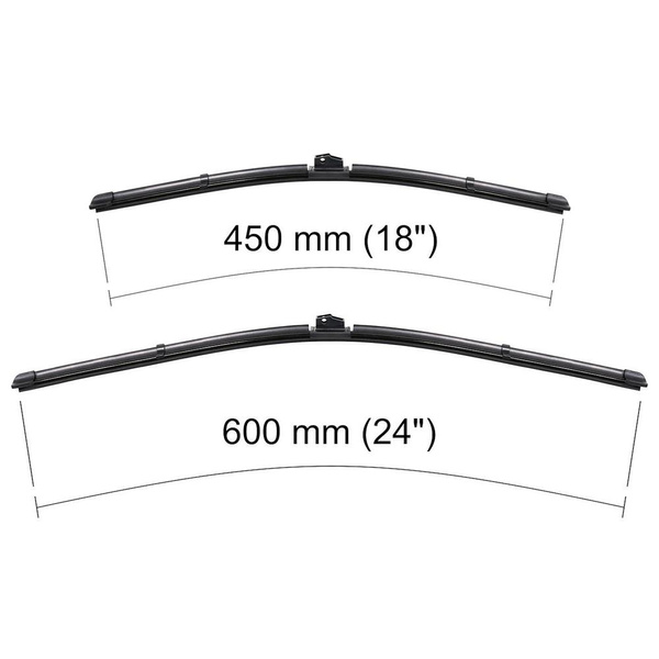 Escovas limpa-vidros para pára-brisas para Kia Ceed I Hatchback, Combo (11.2006-07.2009) - planas