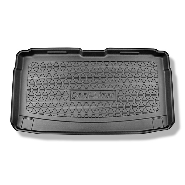 Tapete para a bagageira projetado para Volkswagen Caddy V Maxi Van (11.2020-....) - 7 lugares; para a terceira fileira de assentos