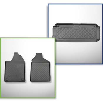 Conjunto de tapetes de bagageira e tapetes de carro feitos sob medida para Aixam