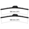 Escovas limpa-vidros para pára-brisas para Jeep Wrangler III SUV (01.2007-2018) - planas