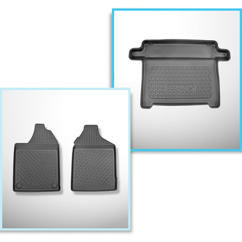 Conjunto de tapetes de bagageira e tapetes de carro feitos sob medida para Aixam