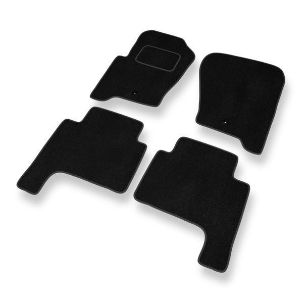Tapetes de veludo para carros Land Rover Range Rover Sport I SUV (2004-2013) - Tapetes para carros preta