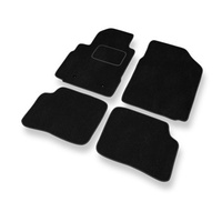 Tapetes de veludo para carros Toyota Yaris I (5 portas) (1999-2005) - Tapetes para carros preta