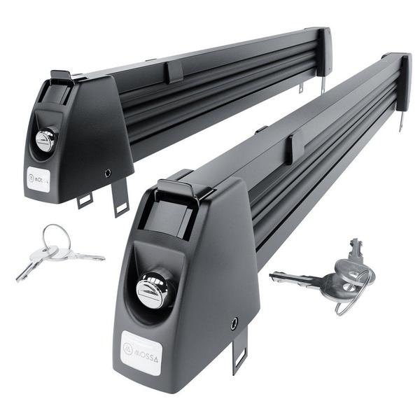 Porta-esquis de tejadilho - Ski rack M-7705 - preto - para 5 pares de esquis ou 4 pranchas de snowboard