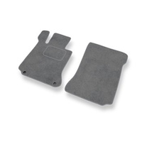 Tapetes de veludo para carros Mercedes-Benz Classe C W204 (2007-2014) - Tapetes para carros cinza